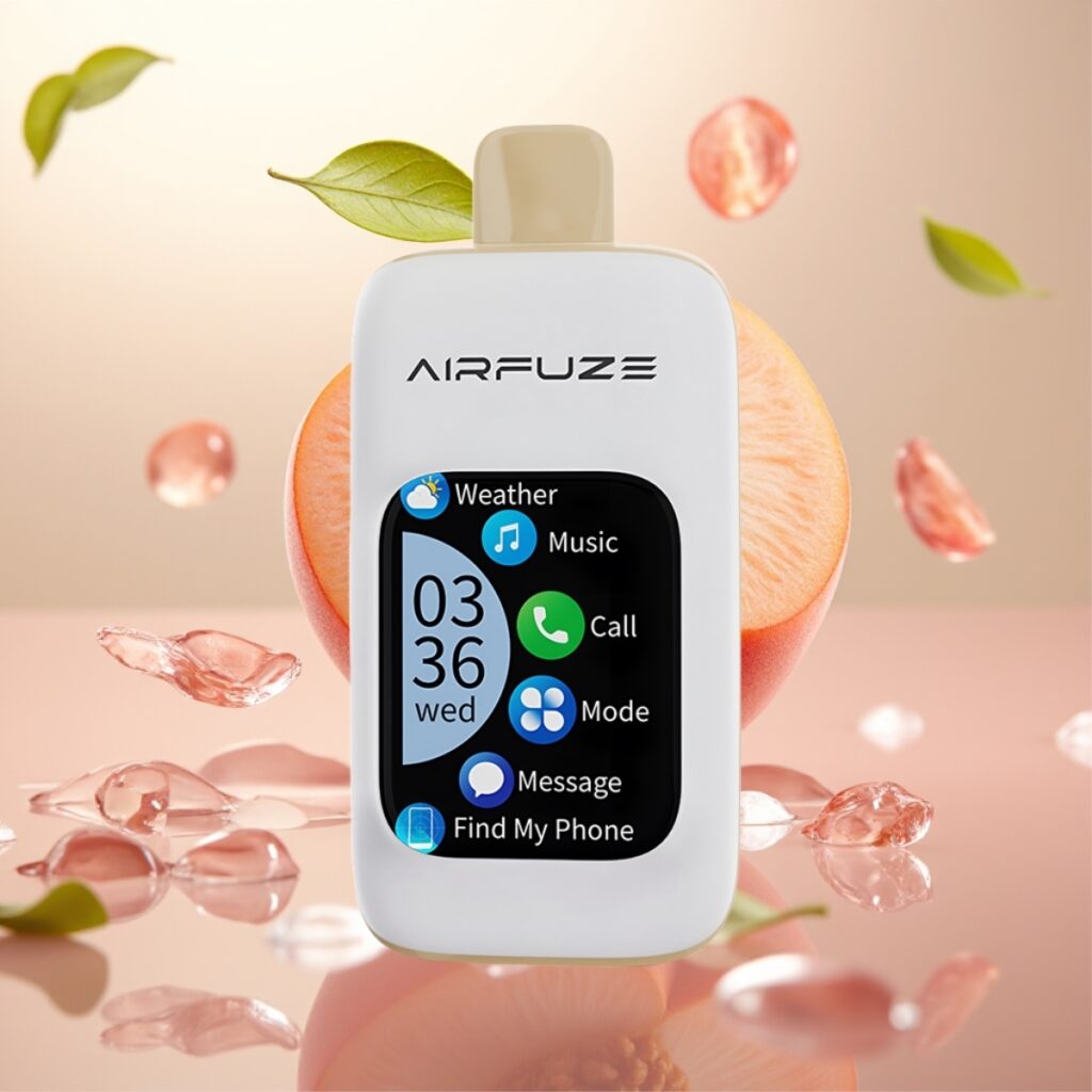 AirFuze Smart 30000 Puffs Engangs Pod - 5% Nikotin, 900mAh, Type-C, Juicy Peach (Saftig Fersken)