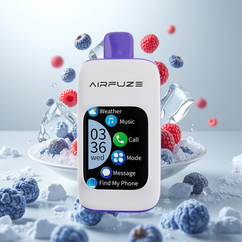 AirFuze Smart Pro 40000 Puffs Engangs Vape Blå Bringebær Is – 900mAh, 20ML, 2%/5% Nikotin