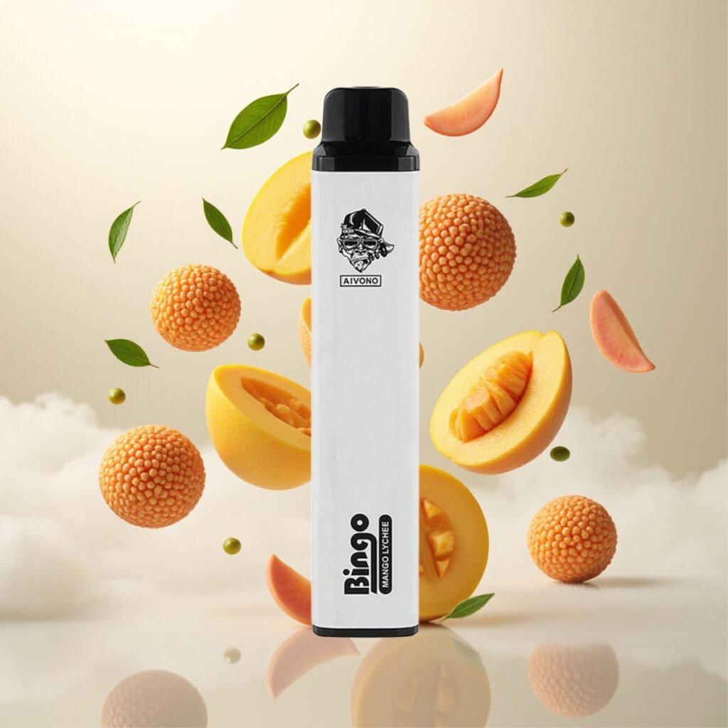 Aivono AIM BINGO 4000 Puffs Mango Lychee – 10 mL, 1000mAh, opptil 4000 puffs