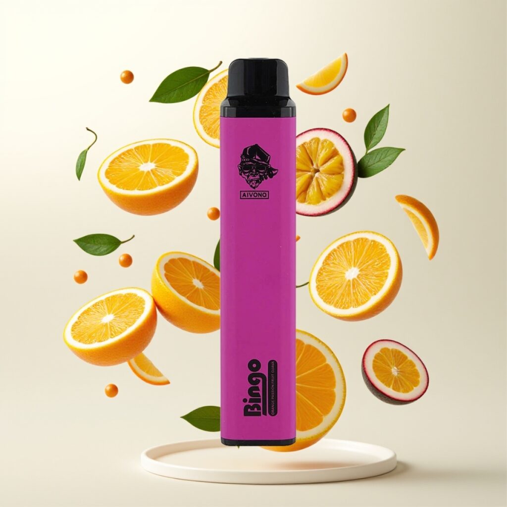 Aivono AIM BINGO 4000 Puffs Oppskåret Passionsfrukt Guava – 10 mL, 1000mAh, 4000 puffs