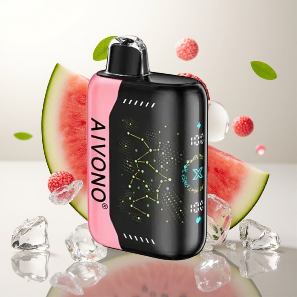 Aivono AIM BOOM 25000 Puffs – Nikotinstyrke 0%-5%, 28ml E-væske, 650mAh batteri, Vannmelon Is