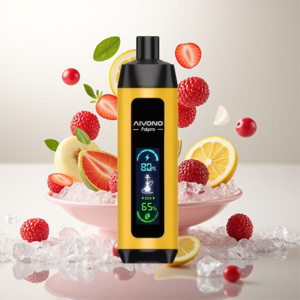 Aivono AIM FATPRO 22000 Puffs – 28ml, 0,6 ohm Mesh Coil, 10 smaker, Lush Ice (Iskrem)