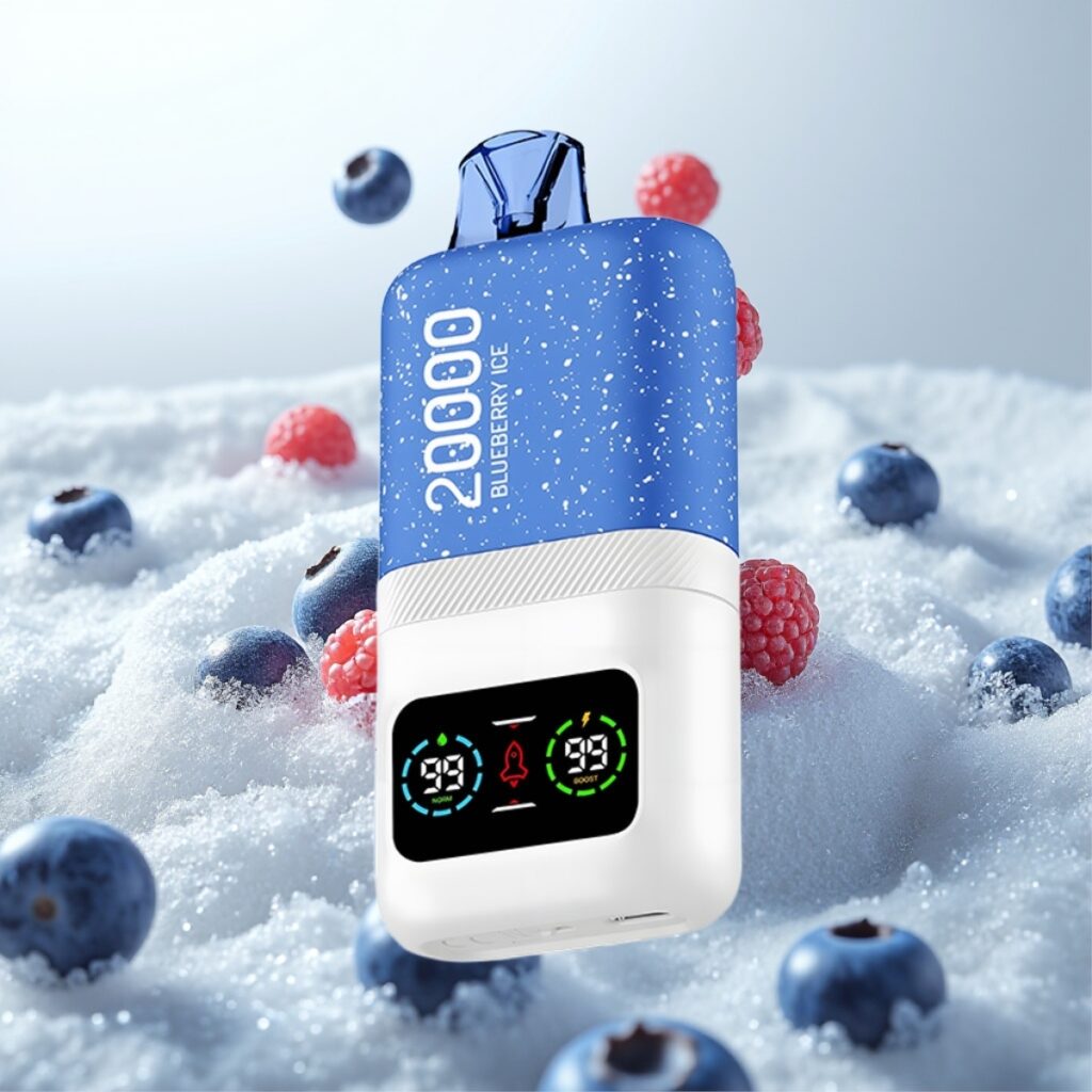 Aivono AIM MAGIC 20000 Puffs – Opptil 20 000 puff, 26ml e-væske, LCD-skjerm, Type-C-lading, Blåbæris