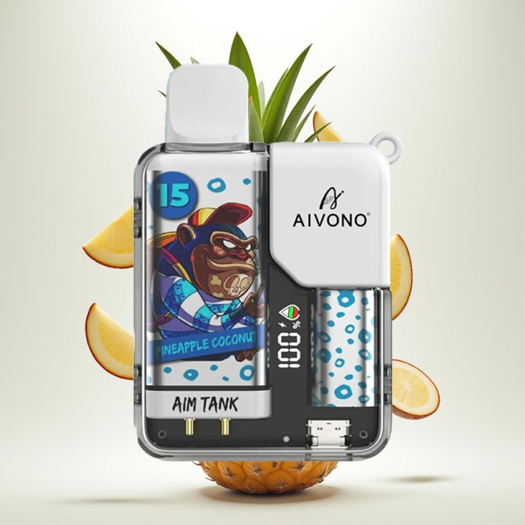 Aivono AIM-TANK 9500 Puffs – 18ml, 650mAh, LCD, Ananas Kokos