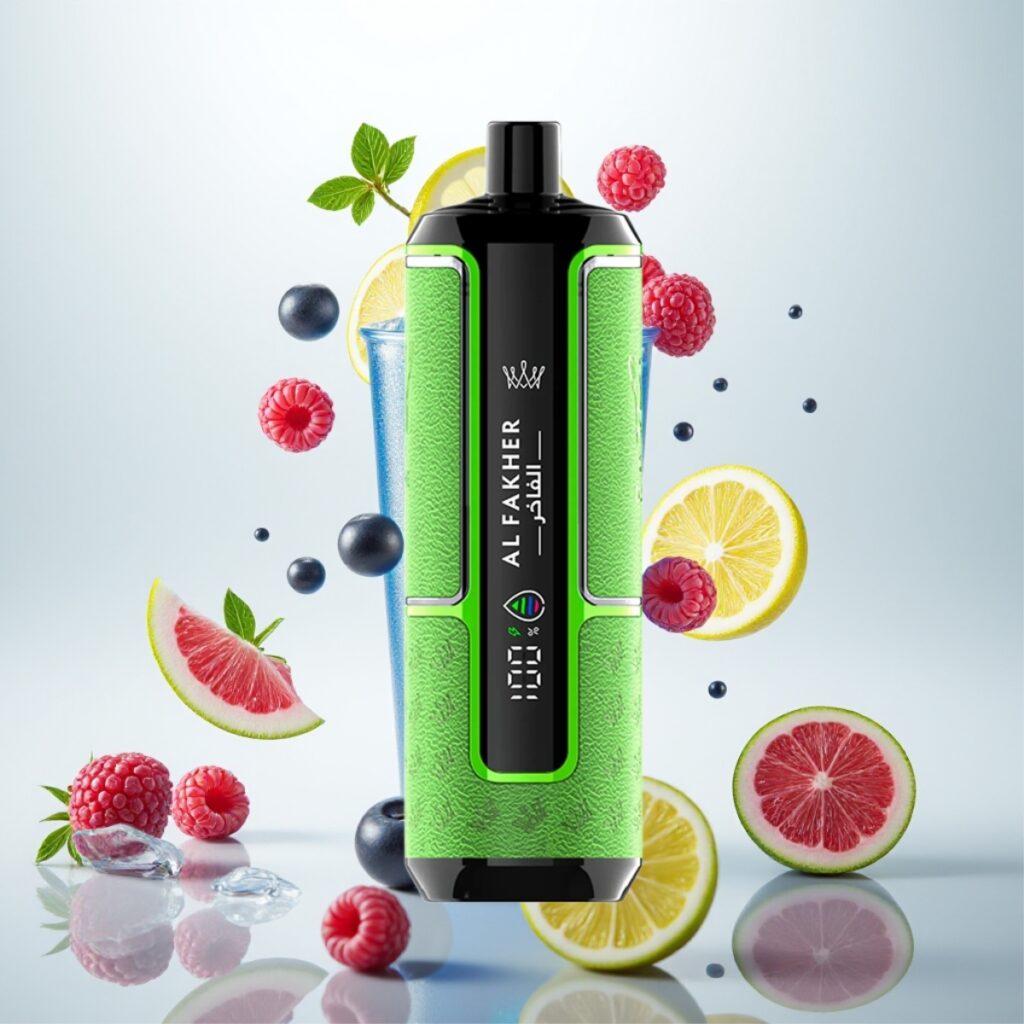 Al Fakher Crown Bar 15K Hypermax Engangs Vape Kit – Blå Bringebær Sitronade, 22ml, 600mAh, 15 000 Puff