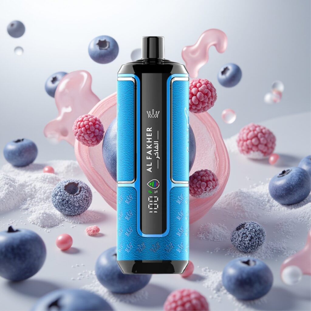 Al Fakher Crown Bar 15K Hypermax Engangsvape Kit Blåbærtuggummi – 22ml, 600mAh, 15 000 Puffs