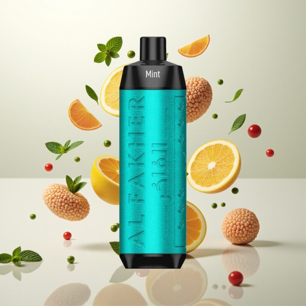 Al Fakher Crown Bar 8000 Crystal Engangs Vape Mynte – 600mAh batteri, 18ml e-væske, 8000 puff