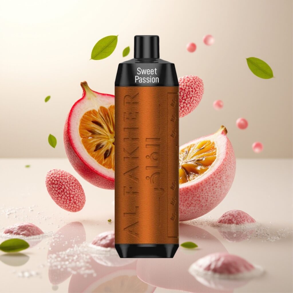 Al Fakher Crown Bar 8000 Crystal Engangs Vape Søt Pasjonsfrukt – 18ml, 5mg Nikotin, 8000 Pust