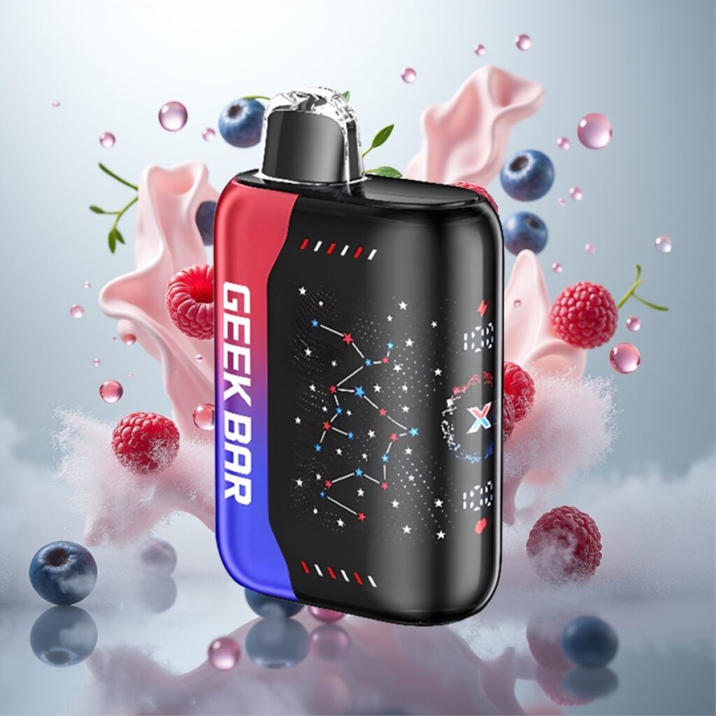 Geek Bar Pulse X 25000 Puffs – Opptil 25000 Puffer, 18mL, USB Type-C, Patriot Edisjon