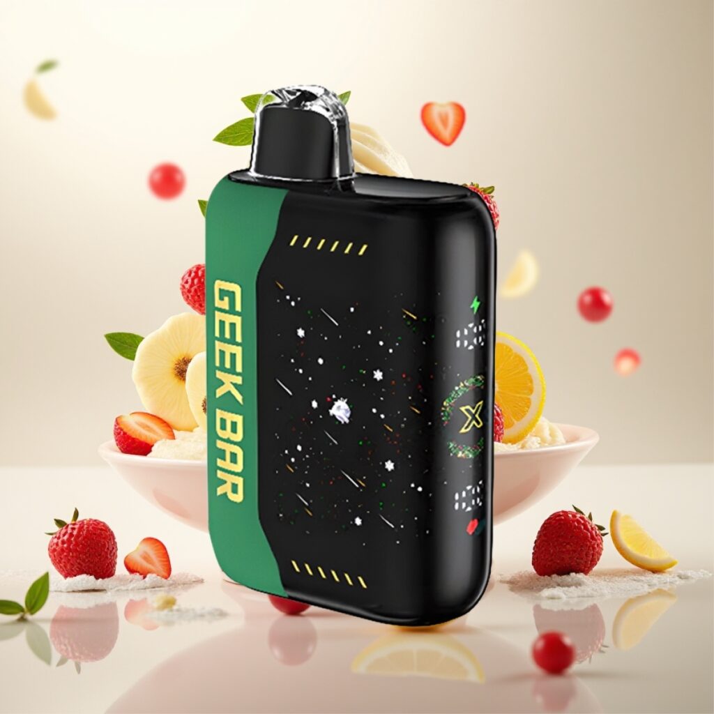 Geek Bar Pulse X 25000 Puffs – Opptil 25000 Trekk, 18mL E-Væske, 0-5% Nikotin, USB Type-C, Julutgave