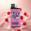 IGET Bar 3500 Puffs Engangs Vape Jordbær Bringebær – 1400 mAh, 1.2 Ohm Mesh Coil