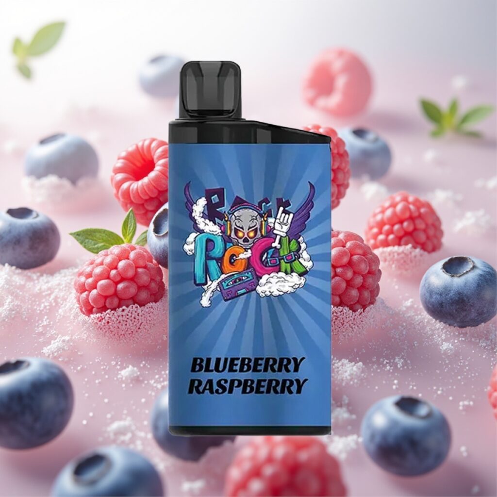 IGET Bar 3500 Puffs Engangsdamp Blåbær Bringebær – 1400 mAh, 1.2 Ohm Mesh Coil