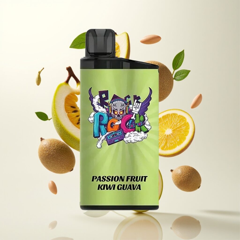 IGET Bar 3500 Puffs Engangsdamper Passionsfrukt Kiwi Guava – 1400 mAh, 1.2 Ohm Mesh Coil