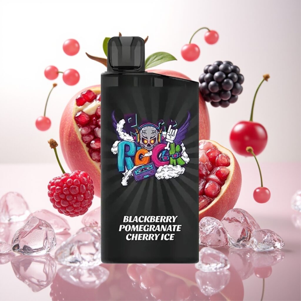 IGET Bar 3500 Puffs Engangsdamper med Bjørnebær/Granateple/Kirsebær Is – 1400 mAh, 1.2 Ohm Mesh Coil