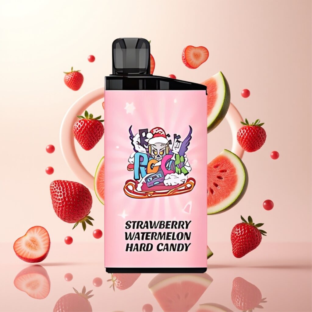 IGET Bar 3500 Puffs Engangsvape Jordbær Vannmelon Hard Candy – 1400 mAh, 1.2 Ohm Mesh Coil