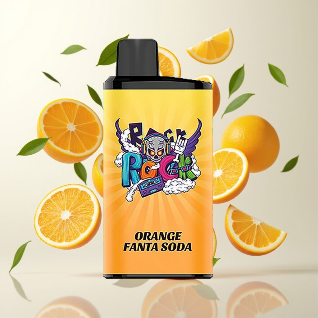 IGET Bar Pro 10000 Puffs Engangsdamper Appelsin Fanta Soda – 2000 mAh, 1.2 Ohm Mesh Coil