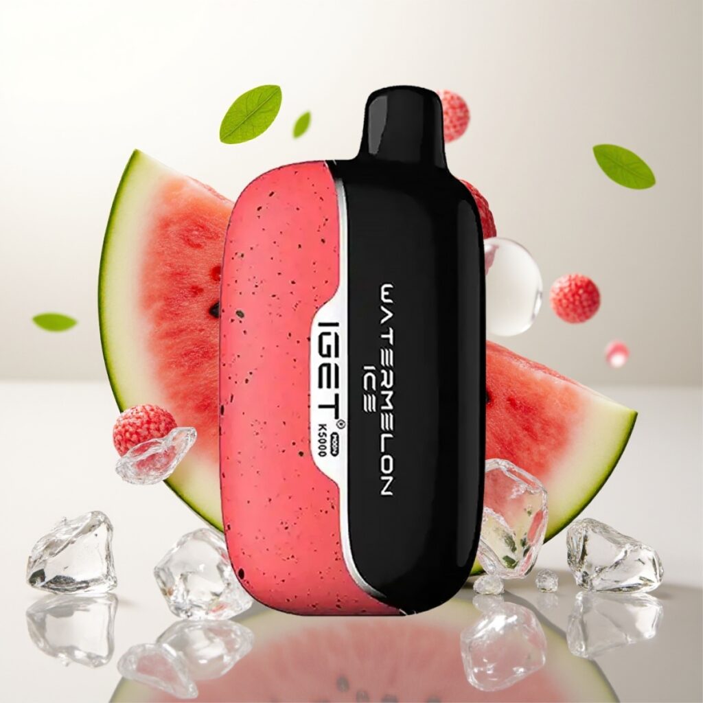 IGET Moon K5000 Puffs Engangsdamp Vannmelon Is – 5000 Puffs, 1.35 Ohm Mesh Coil