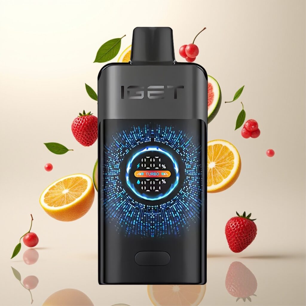 IGET ONE 12000 Puffs Engangs Vape Svart Skog – 2700 mAh, 0.6 ohm Dual Mesh Coil, Stort Bøyd Fargeskjerm