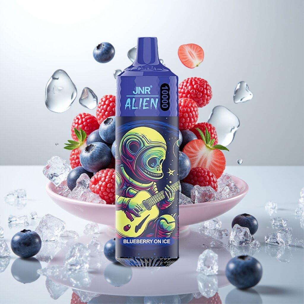 JNR Alien 10000 Puffs – 850mAh, 20ml, Type-C, Blåbær På Is