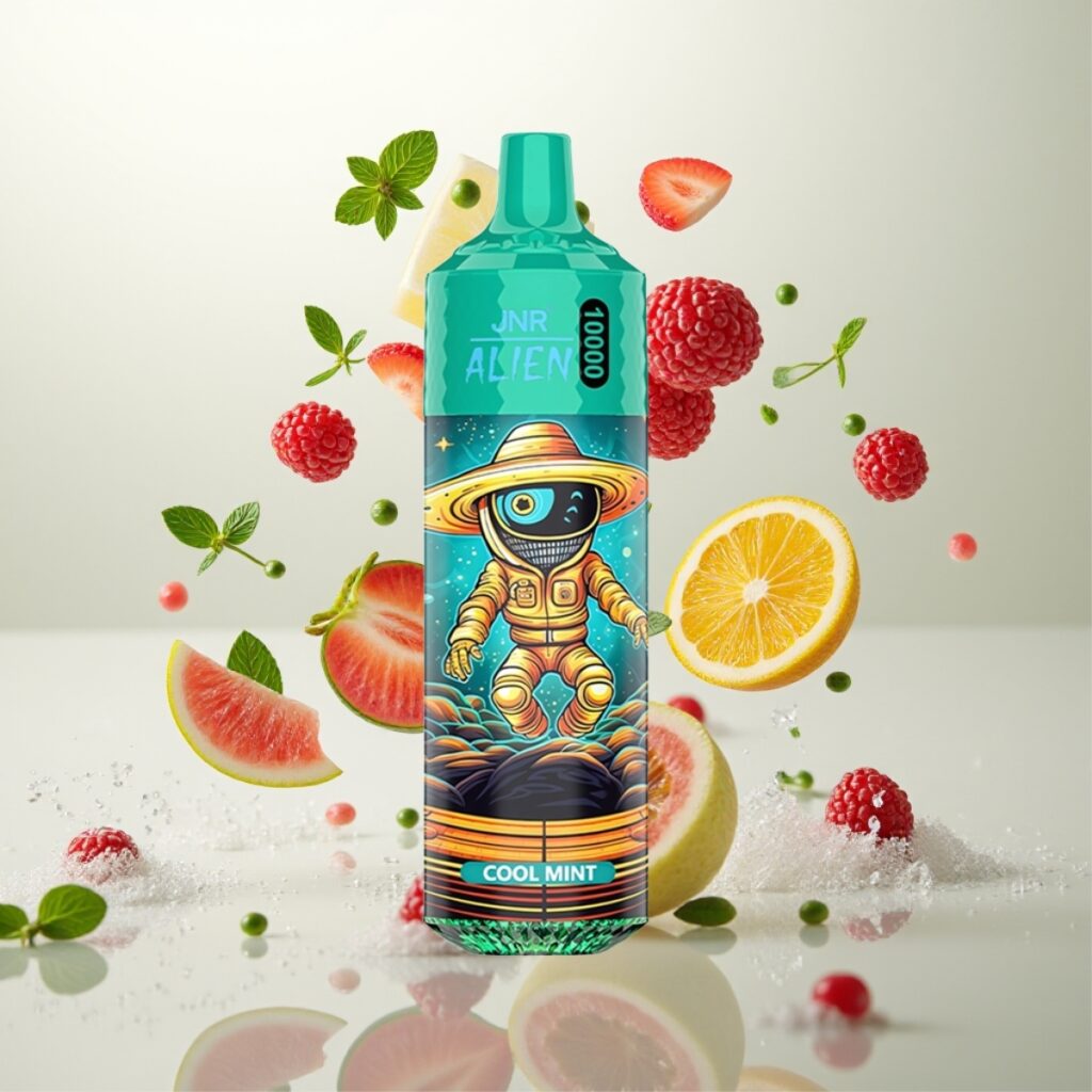 JNR Alien 10000 Puffs – 850mAh, 20ml, Type-C, Kjølig Mynte