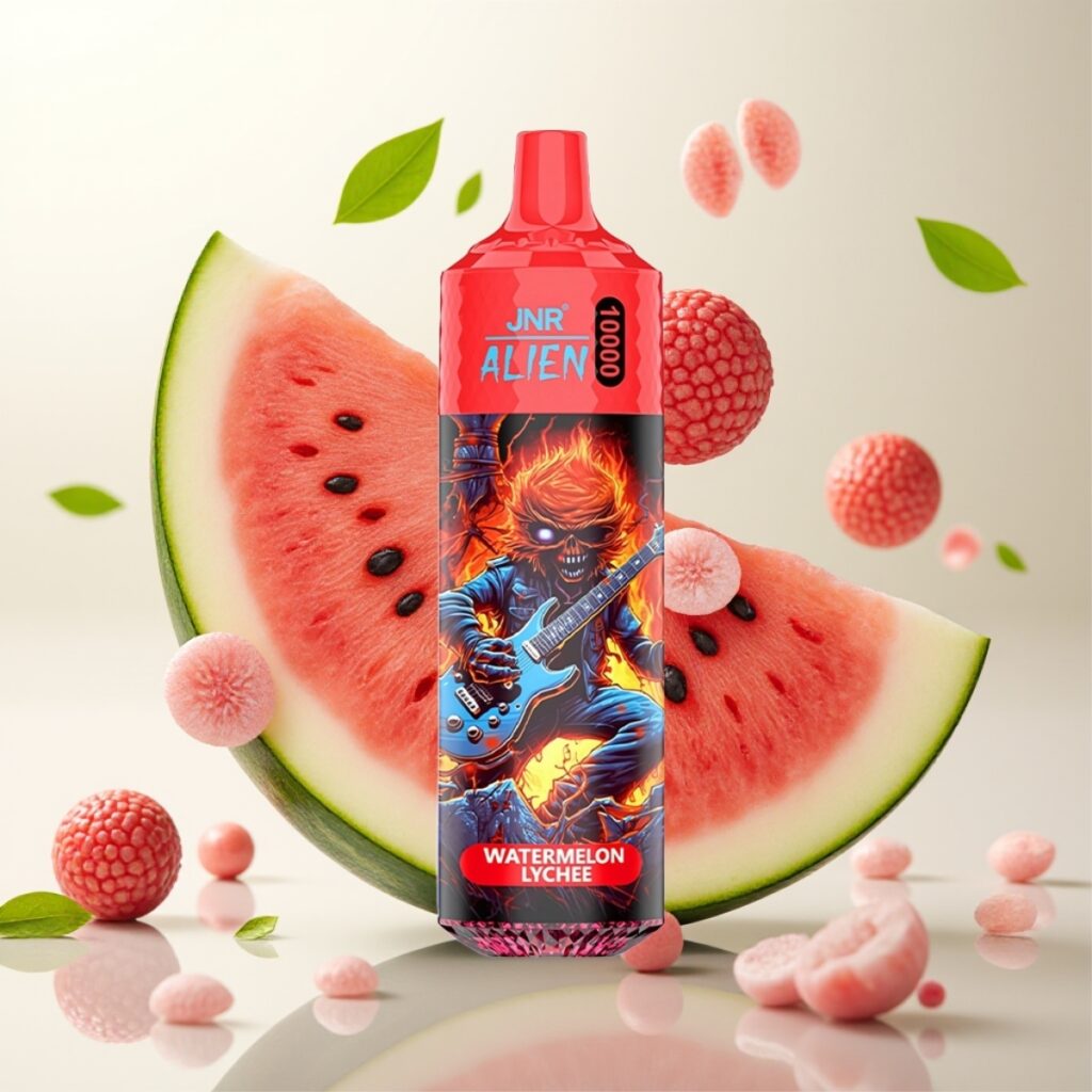 JNR Alien 10000 Puffs – 850mAh, 20ml, Type-C – Vannmelon Lychee