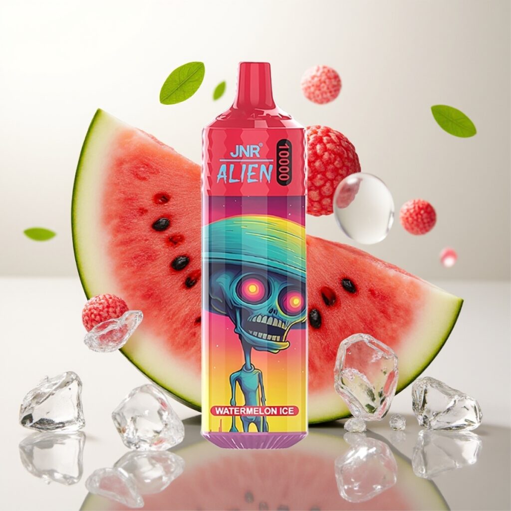 JNR Alien 10000 Puffs Engangs Vape Vannmelon Is – 850mAh, 20ml, Type-C