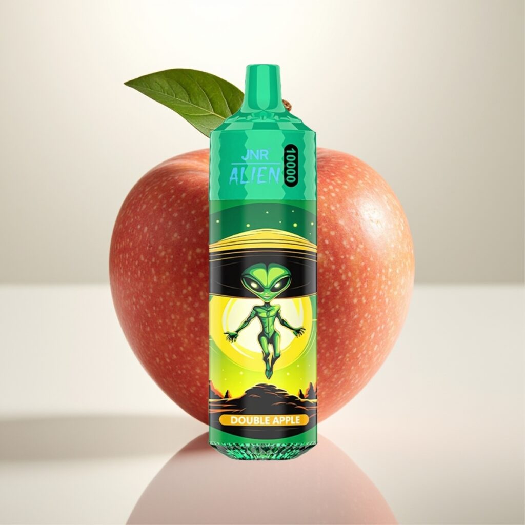 JNR Alien 10000 Puffs Engangsvape Dobbel Eple – 850mAh Batteri, 20ml E-væske, Type-C Lading