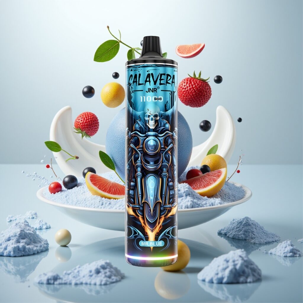 JNR Calavera 11000 Puffs Engangs Vape Mr Blå – Type-C lading, 850 mAh batteri, 21ml e-væske