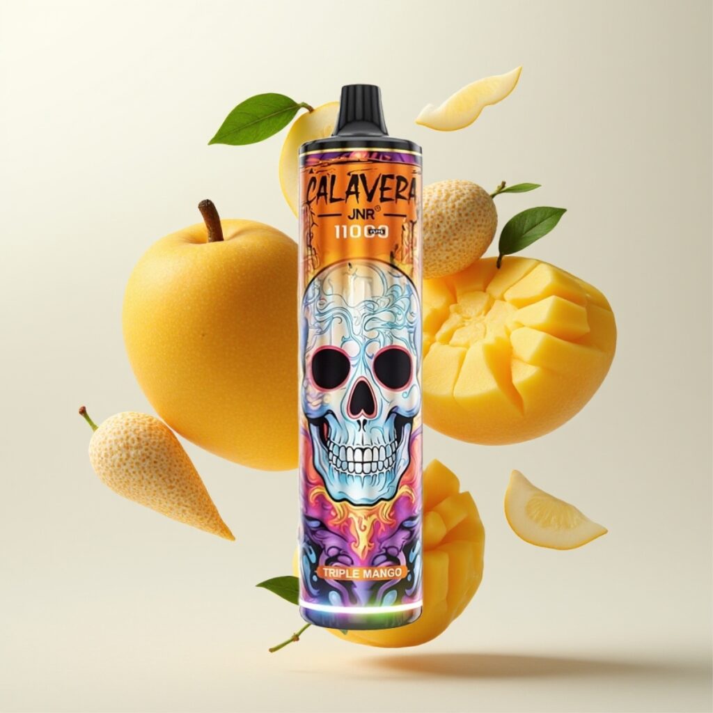 JNR Calavera 11000 Puffs Engangs Vape - Type-C lading, 850 mAh batteri, 21ml e-væske, Triple Mango