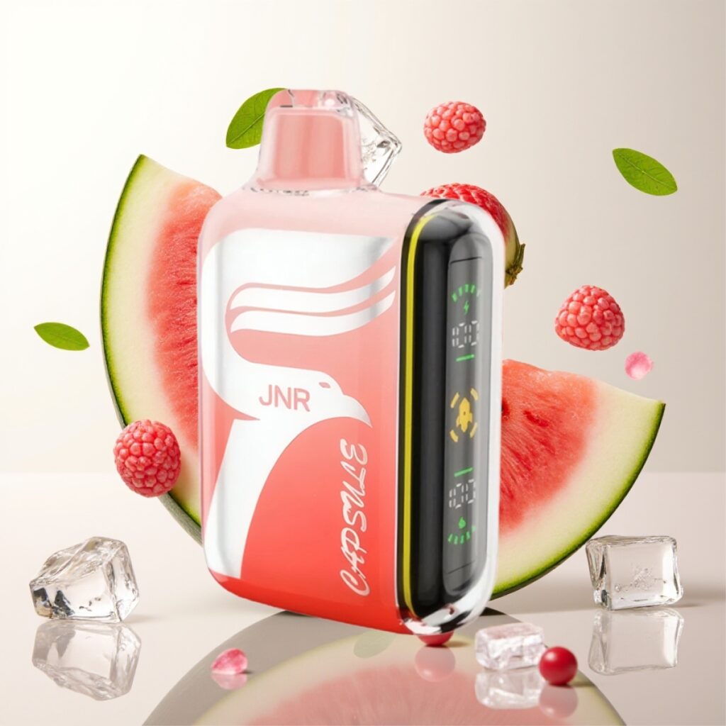 JNR Capsule 15000 Puffs Engangs Vape Vannmelon Brazz Is – 850mAh, 20ml, 20W, Dual Mesh Coil