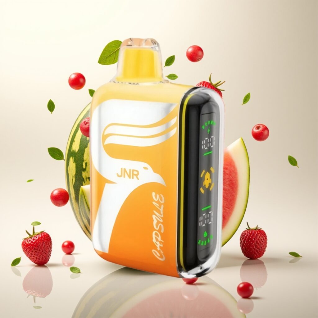 JNR Capsule 15000 Puffs Engangs Vape Vannmelon Lychee – 20ml, 850mAh, Smart LED Display