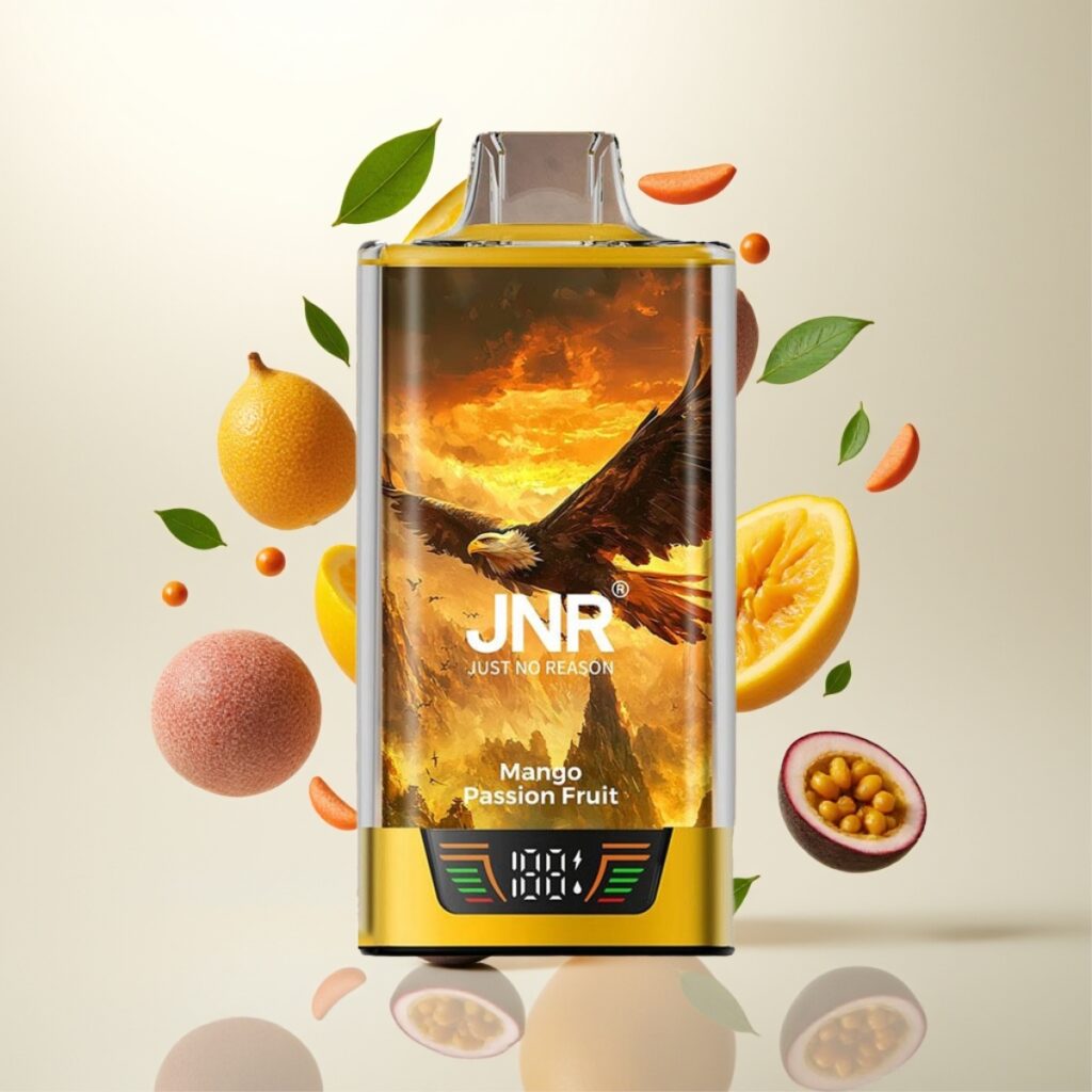 JNR Falcon Pro 28000 Engangs Vape - 30ml, 950mAh, 28000 Puff, 5% Nikotin, Mango Passionsfrukt