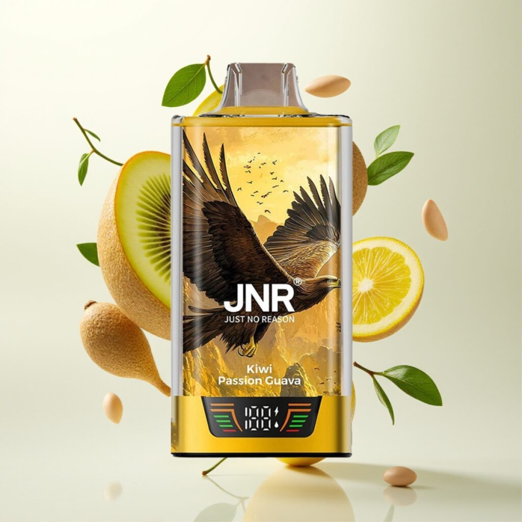 JNR Falcon Pro 28000 Engangs Vape Kiwi Pasjonsguava – 30ml, 950mAh, 28000 Puffs, 5% Nikotin