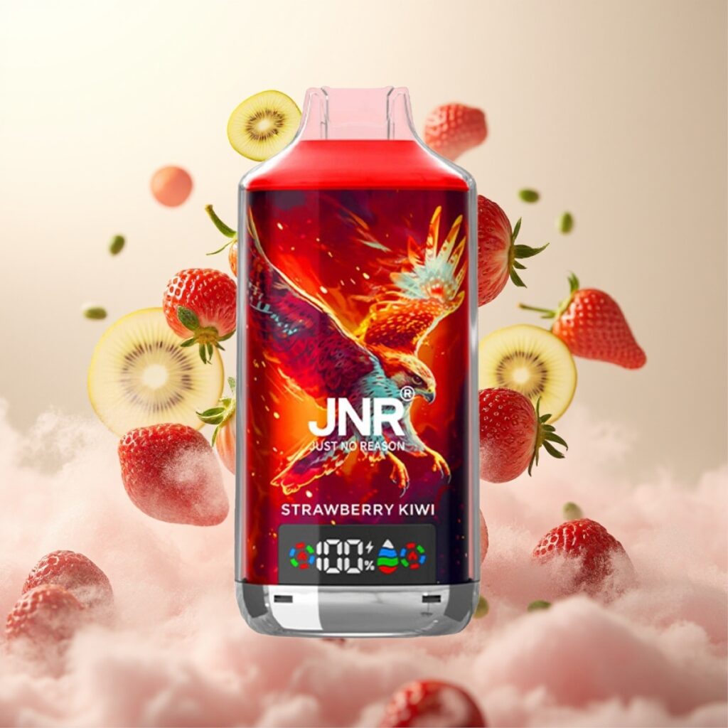 JNR Falcon X 18000 Puffs Engangsvaper Jordbær Kiwi – 24ml, 750mAh, Type-C