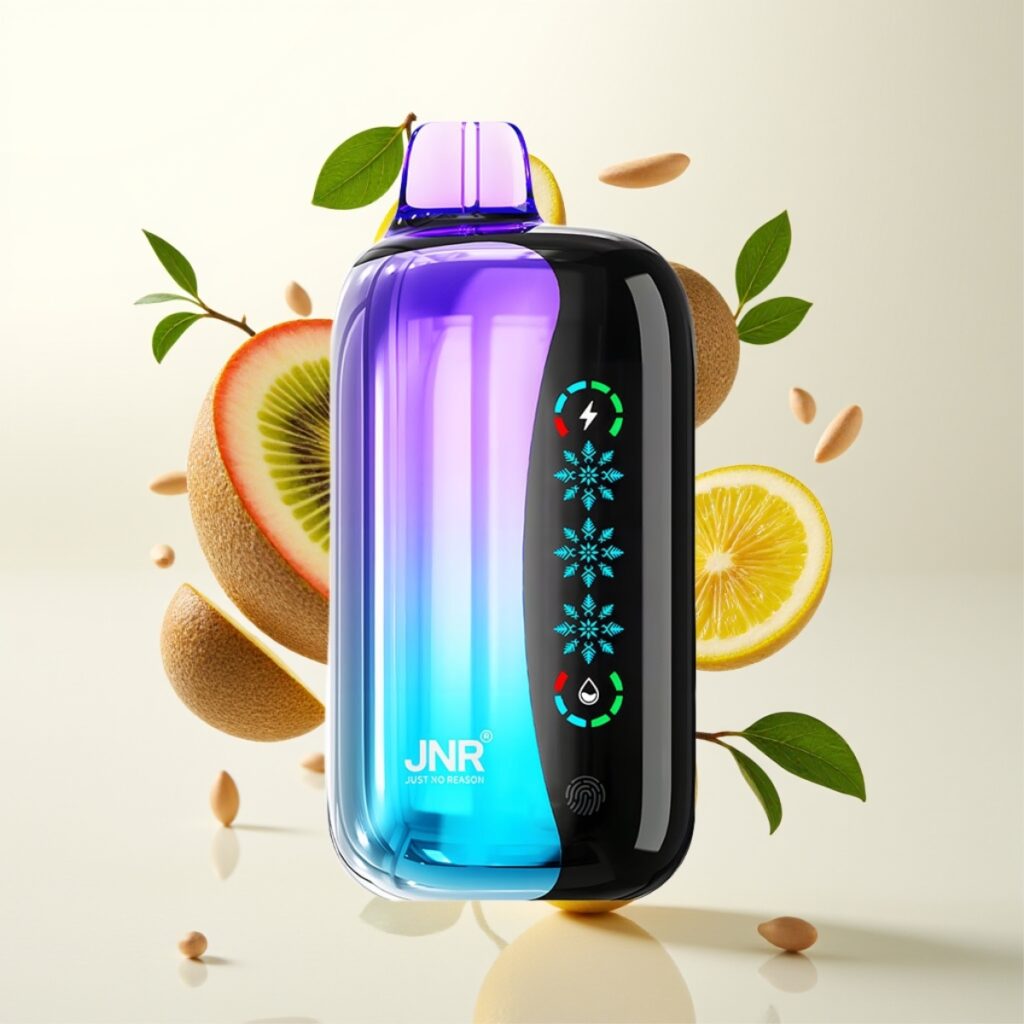 JNR Flex Ice 21000 Puffs Engangsvape med Justerbar Ice, 26ml E-væske, Tilpassbar Luftstrøm – Kiwi Pasjonsfrukt Guava