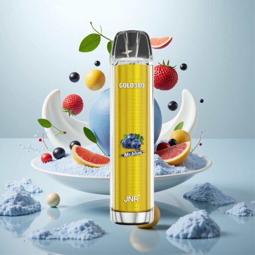 JNR Glod380 6000 Puffs Engangs Vape – 1500mAh, 13ml, 1.0ohm Mr Blå