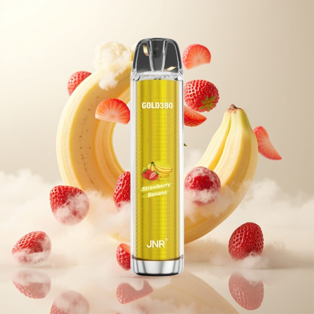 JNR Glod380 6000 Puffs Engangsdamp med Jordbær og Banan – 6000 Puffs, 1500mAh, 13ml