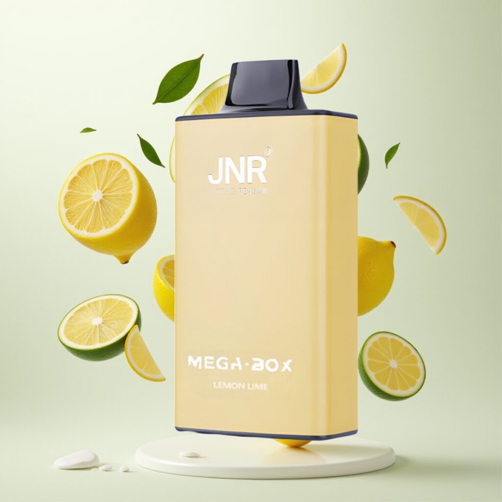 JNR Mega Box 25000 Puffs Engangs Vape Sitron & Lime – 30ml E-væske, 850mAh Batteri, Dual Mesh Coil