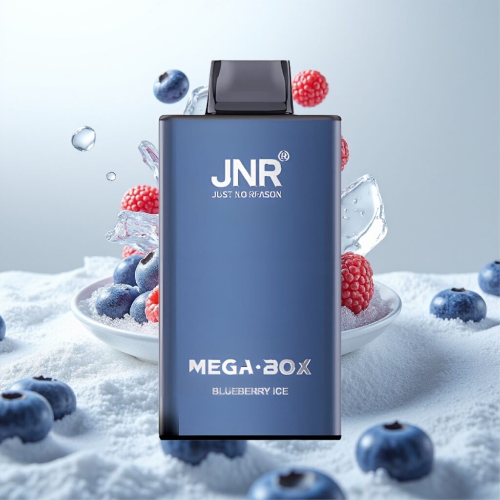 JNR Mega Box 25000 Puffs Engangsvape Blåbær Is – 30ml, 850mAh, Type-C-lading