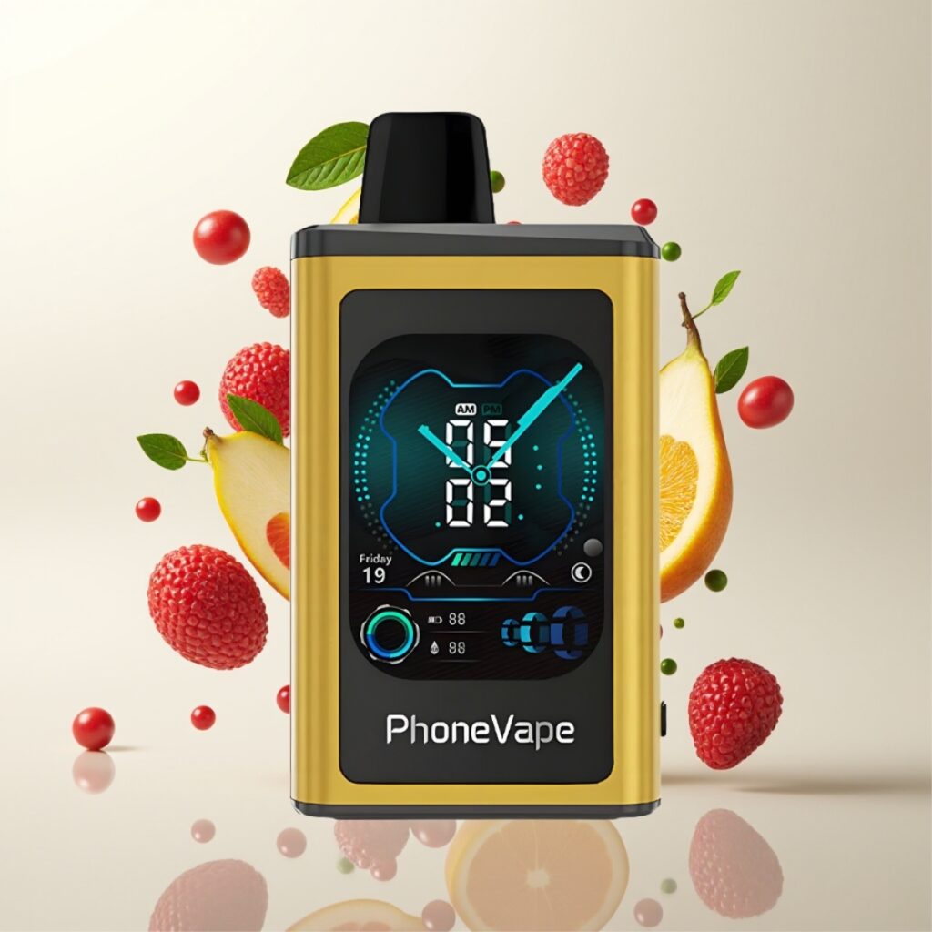 JNR PhoneVape 30000 puffs Engangs Vape – 850mAh oppladbart batteri, justerbar luftstrøm, full skjerm