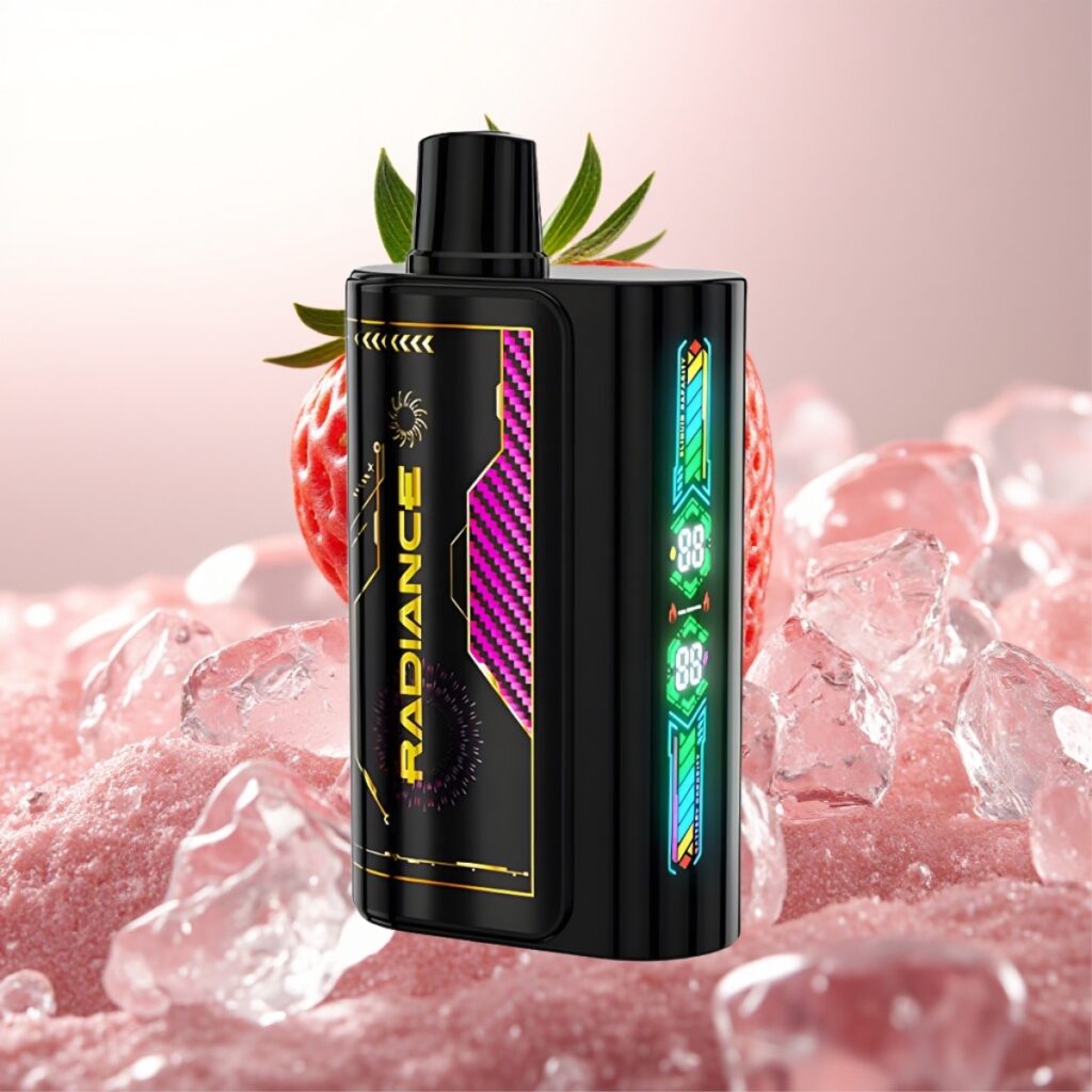 JNR Radiance 31000 Puffs Engangs Vape JORDBÆR IS – 28ml E-liquid, 950 mAh Battery, Type-C Lading
