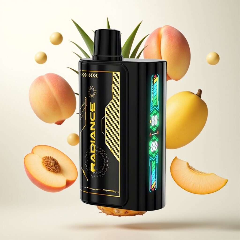 JNR Radiance 31000 Puffs Engangsvape FERSKEN MANGO ANANAS – 28ml E-væske, 950 mAh batteri, Type-C-lading