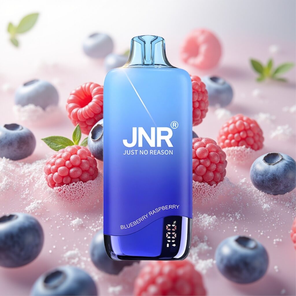 JNR Rainbow 10500 Puffs Engangs Vape Blåbær Bringebær – 10500 Puffs, 18ml, 600mAh