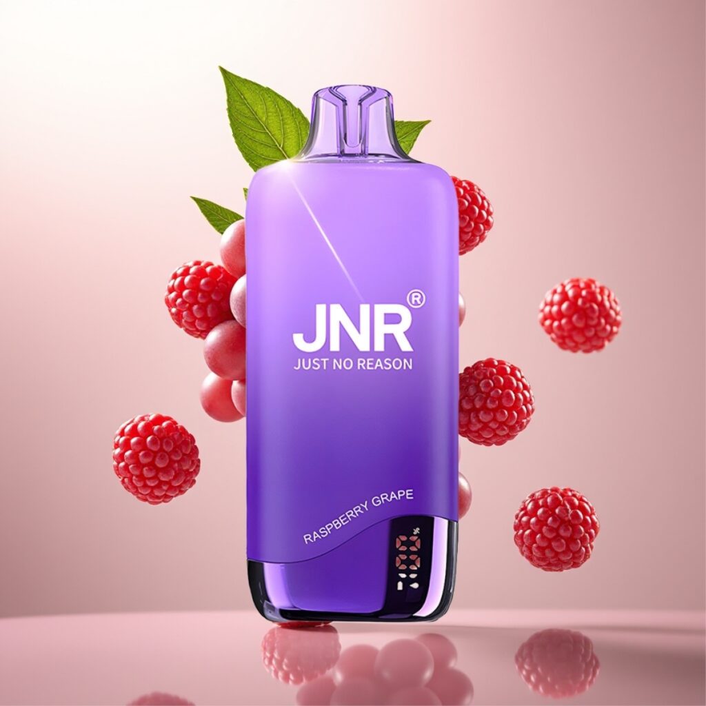 JNR Rainbow 10500 Puffs Engangs Vape Bringebær Drue – 10500 Puffs, 18ml, 600mAh