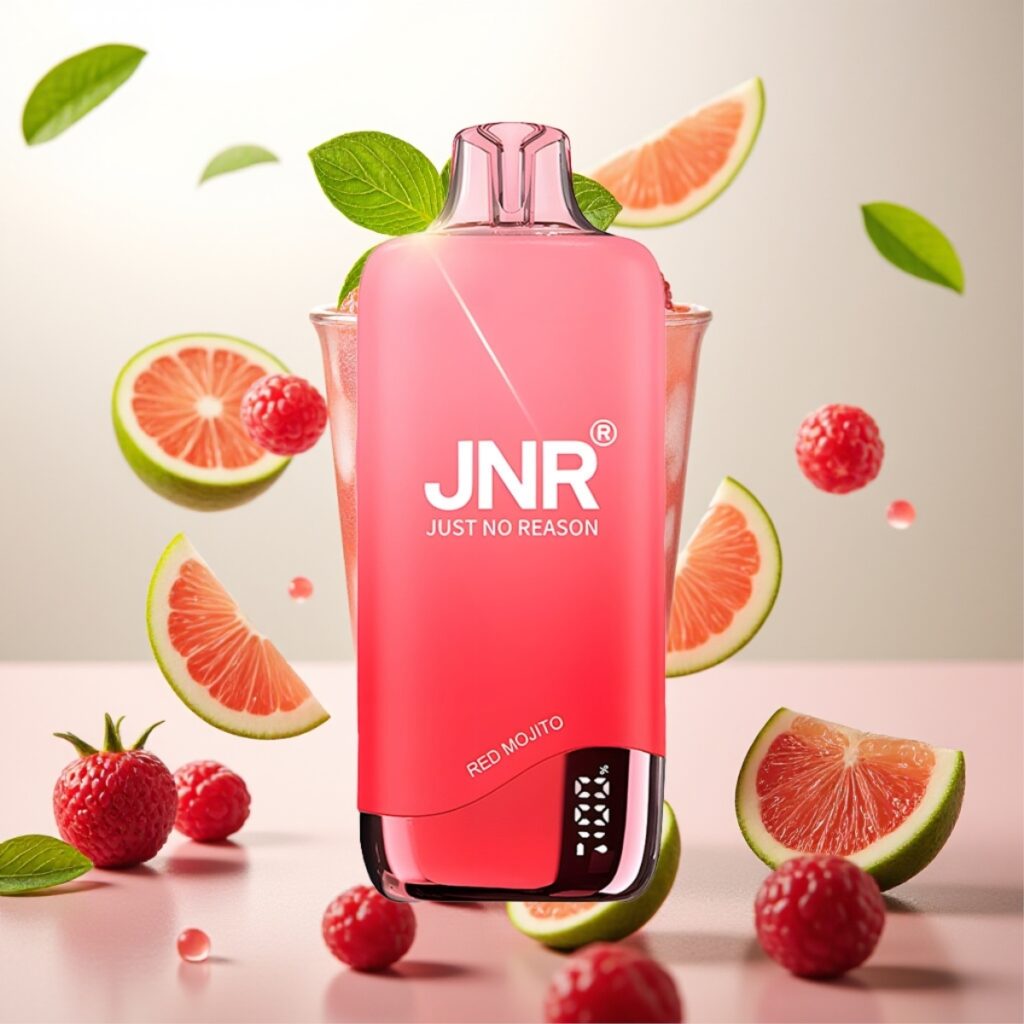 JNR Rainbow 10500 Puffs Engangs Vape – Rød Mojito, 10500 Puff, 18ml, Type-C