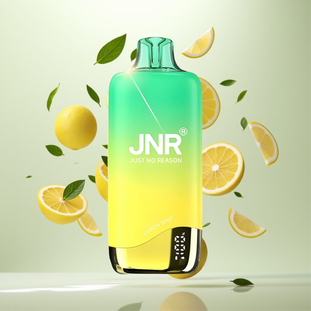 JNR Rainbow 10500 Puffs Engangs Vape Sitronmynte – 10500 Puffs, 18ml, USB Type-C