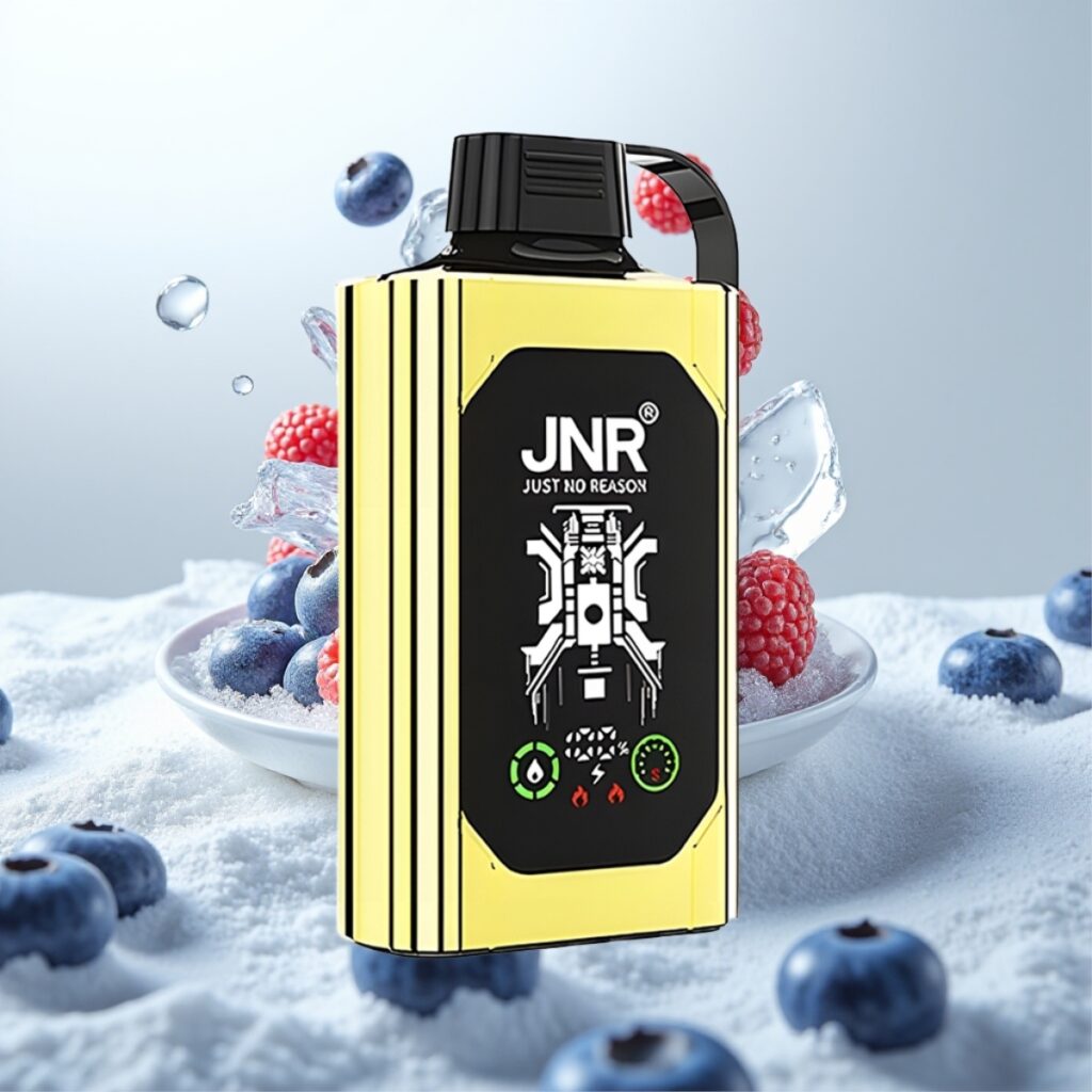 JNR Shisha Hookah Box 20500 Puffs Blåbær Is – HD Display, 25ml, Type-C Lading