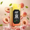 JNR Shisha Hookah Box 20500 Puffs Engangs Vape Juicy Peaches (Suksessrike Fersken) – HD Display, 1000mAh, Type-C Lading