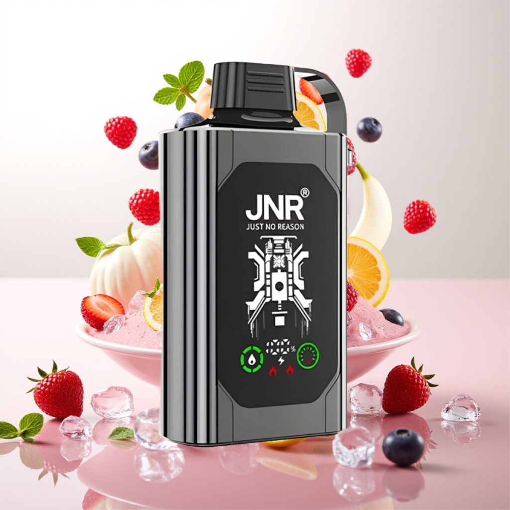 JNR Shisha Hookah Box 20500 Puffs HD Display, 1000mAh, Type-C – Blandet Bær Is