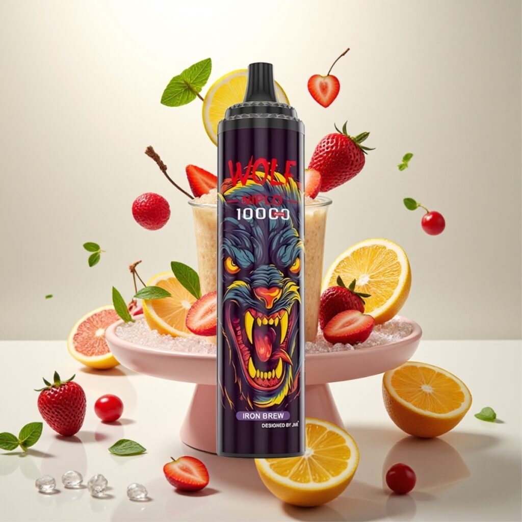 JNR Wolf Niplo 10000 Puffs Engangsdamp 20ml, 650mAh, Type-C